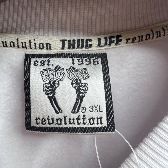 Vintage Original Thug Life 51 White Crew-Neck Sweatshirt - NWT - Picture 6 of 7